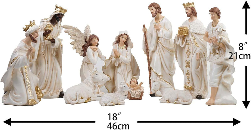 Presépio Católico Sagrada Família – 11 Peças (13 - 30 cm)