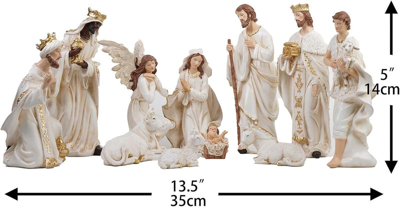 Presépio Católico Sagrada Família – 11 Peças (13 - 30 cm)