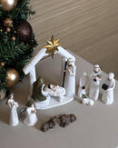 Presépio Infantil com Manjedoura e Anjo – 11 Peças