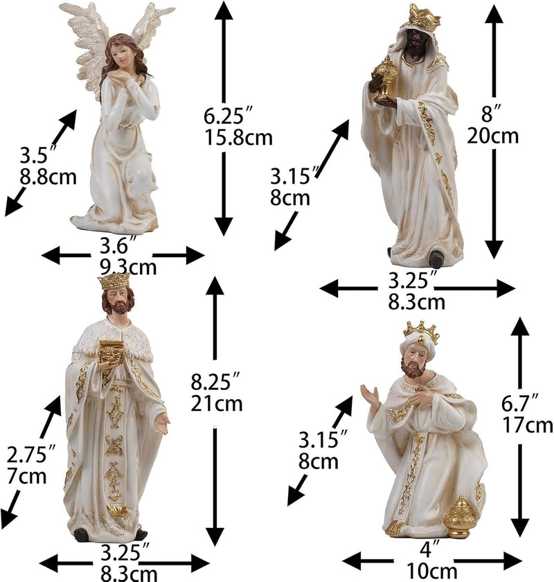 Presépio Católico Sagrada Família – 11 Peças (13 - 30 cm)