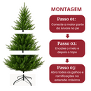 Árvore de Natal Pinheiro Com Led  Montagem rápida