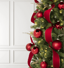 Conjunto de Bolas Natalinas Vermelhas em Vidro (24 Peças)