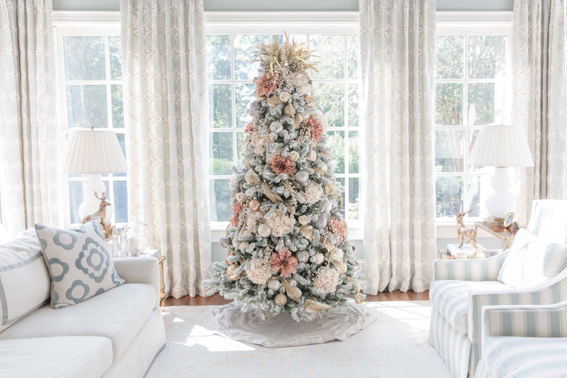 Árvore Rei dos Flocos com Neve Com Iluminação