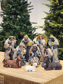 PRESÉPIO DE RESINA LUXO 11 PÇS