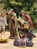 PRESÉPIO DE RESINA LUXO 11 PÇS