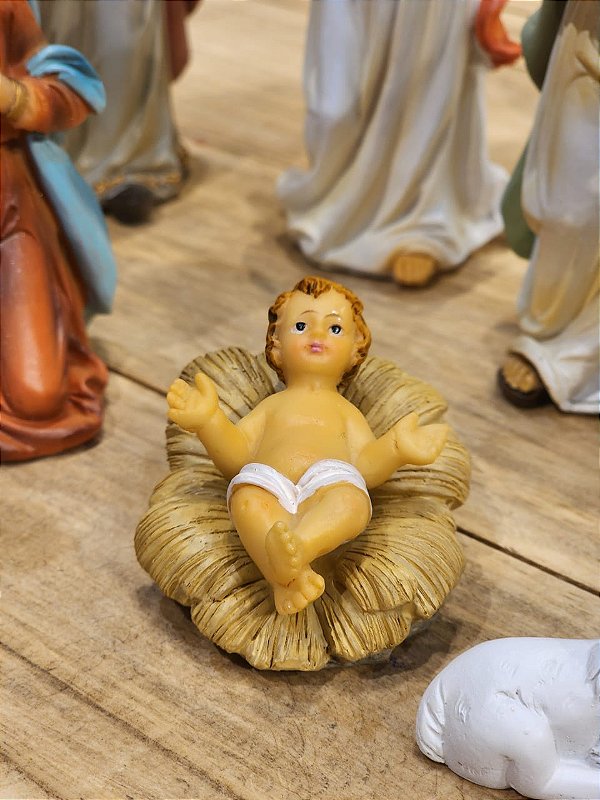 PRESÉPIO DE RESINA LUXO 11 PÇS