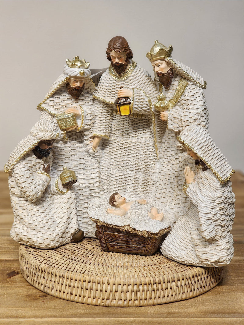 PRESÉPIO EM RESINA BRANCO